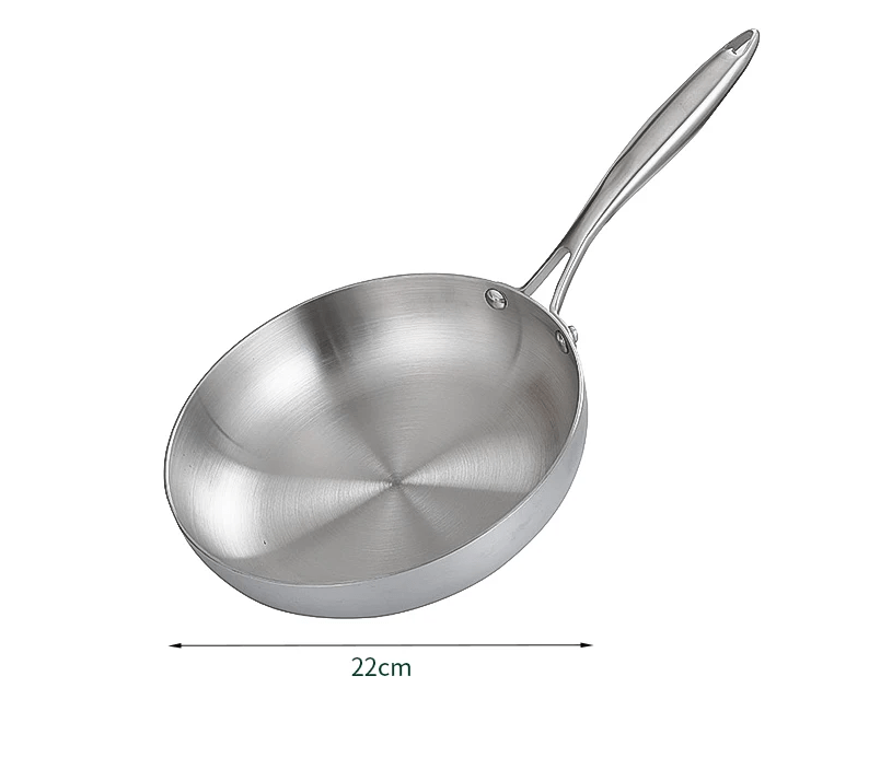 Poêle Chef Inox - Polyvalence et Élégance sur Feu et Induction