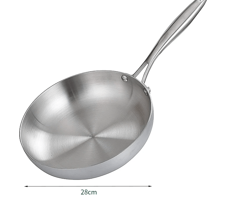 Poêle Chef Inox - Polyvalence et Élégance sur Feu et Induction