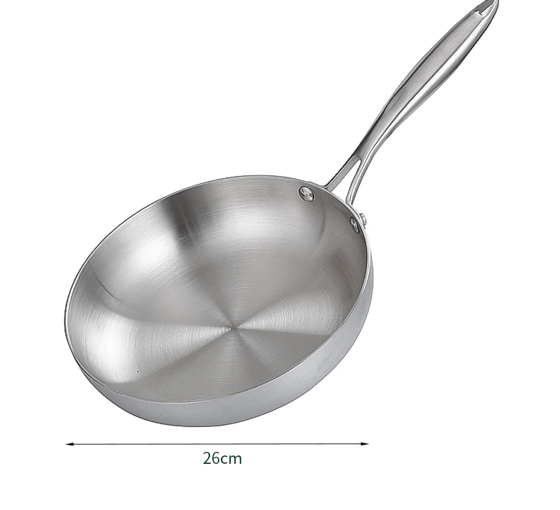 Poêle Chef Inox - Polyvalence et Élégance sur Feu et Induction