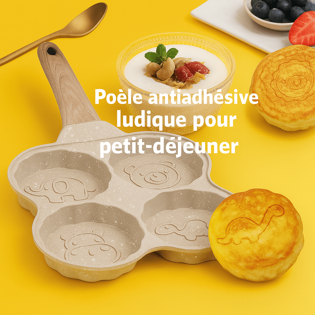 Poêle à Omelettes Ludique 4 Animaux