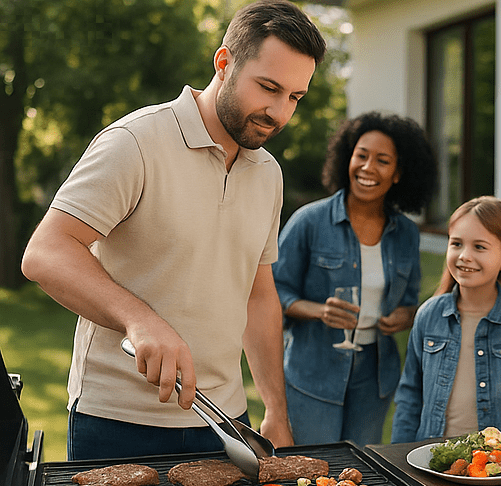 Pinces de Barbecue en Acier Inox– Poignée Longue Antidérapante - Boutique Cuisine AZ