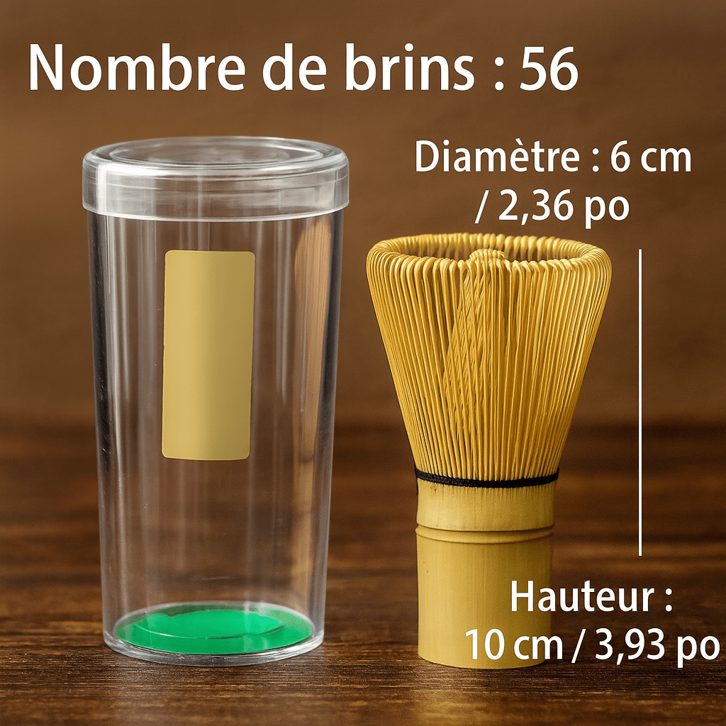 Fouet Ă  Matcha Japonais en Bambou