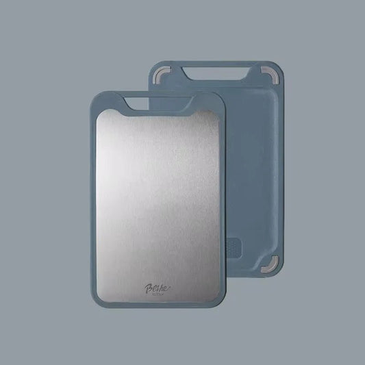 Planche à Découper Double Face Inox et Plastique