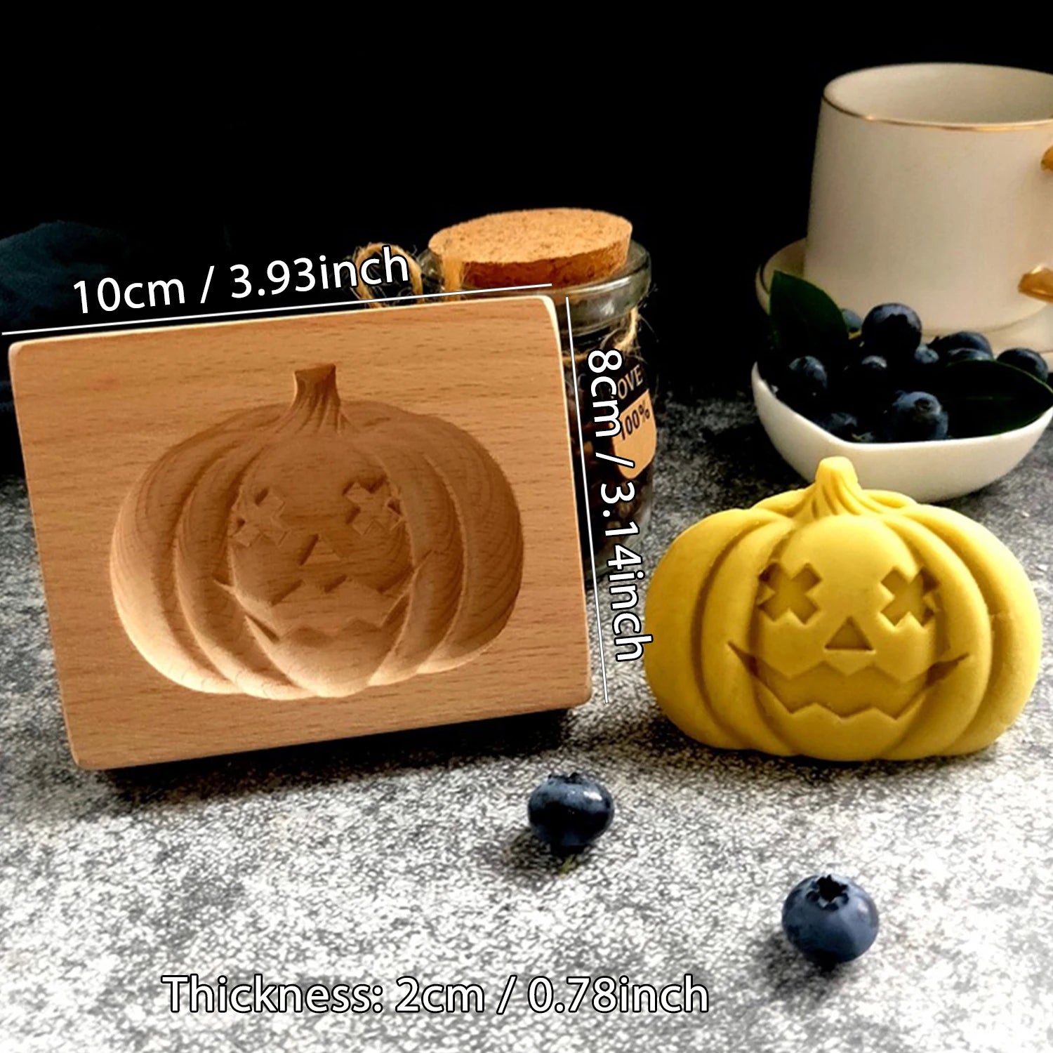 Moule à biscuits en bois Halloween