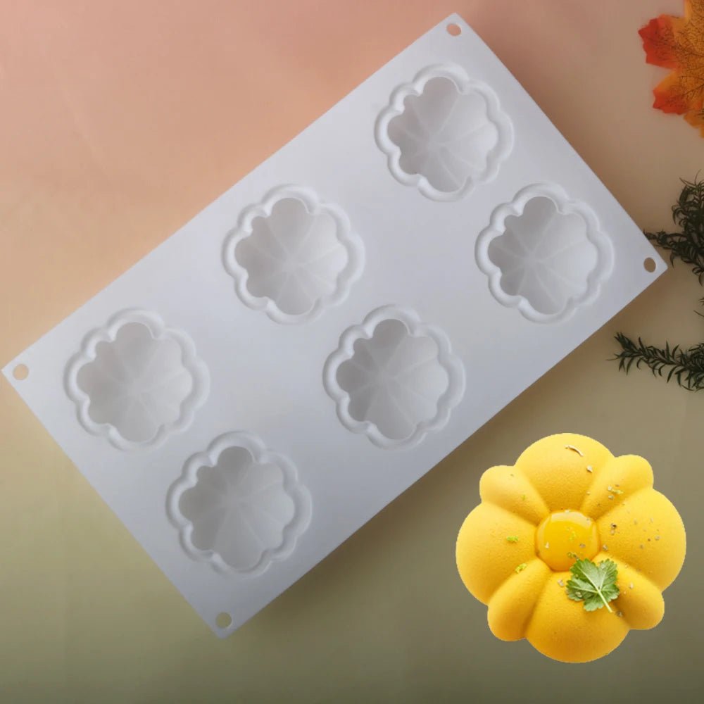 Moule en silicone nuage citrouille et marguerite