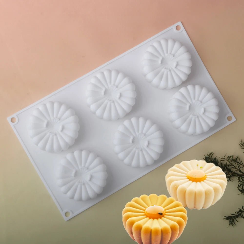 Moule en silicone nuage citrouille et marguerite
