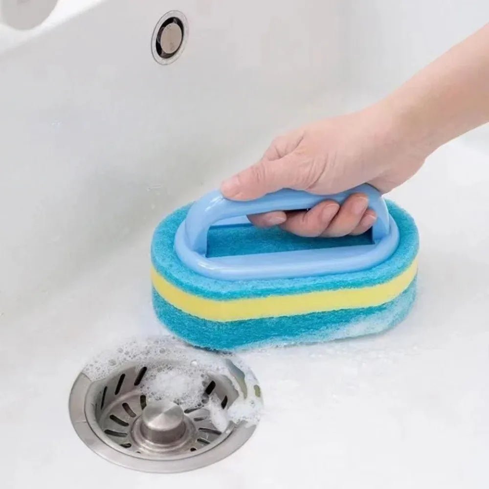 Brosse-Éponge Multifonction Compacte – Nettoyage Cuisine