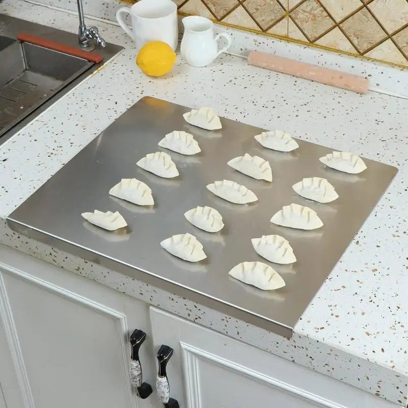 Planche à découper inox anti-débordement