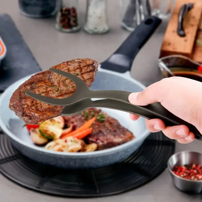 Spatule-Pince 2-en-1 en Silicone