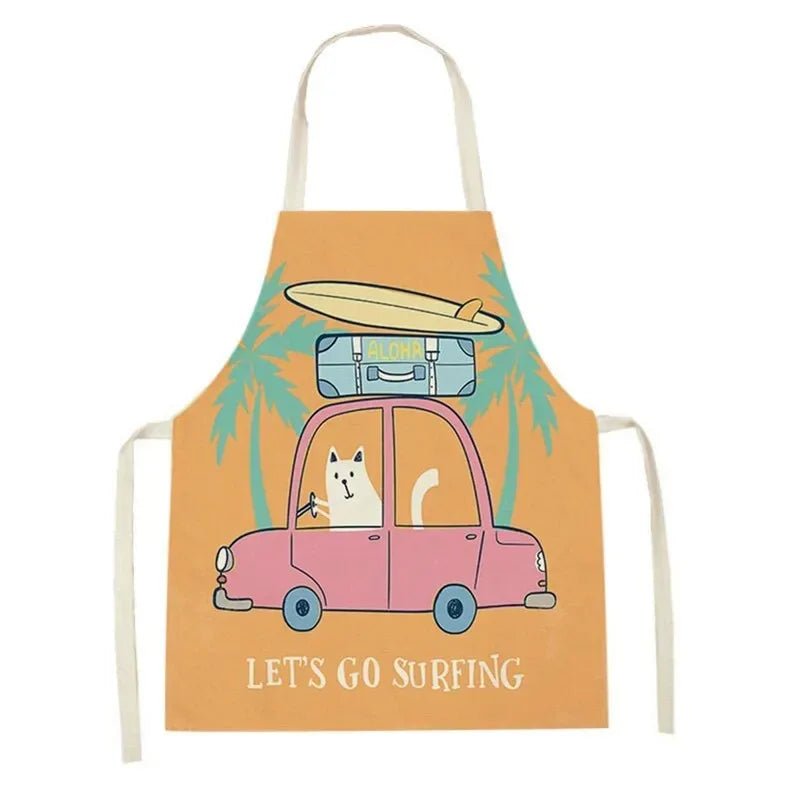 Tablier Enfant Camion et Engins – Coton Lin Coloré