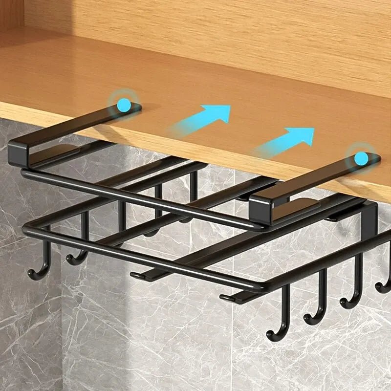 Organisateur Suspendu en Acier Inoxydable – Rangement Compact Multifonction