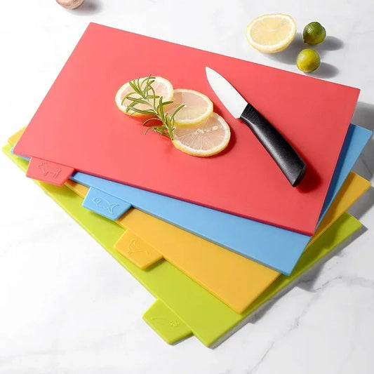 Set de 4 Planches à Découper Hygiéniques – Avec Support Antidérapant et Codes Couleur