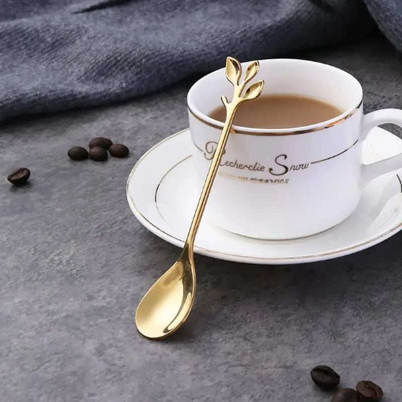 Lot de 6 cuillères en inox doré - Boutique Cuisine AZ