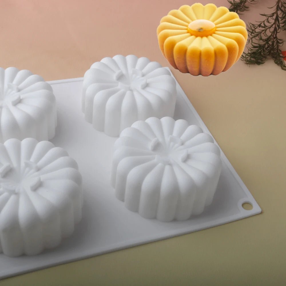 Moule en silicone nuage citrouille et marguerite