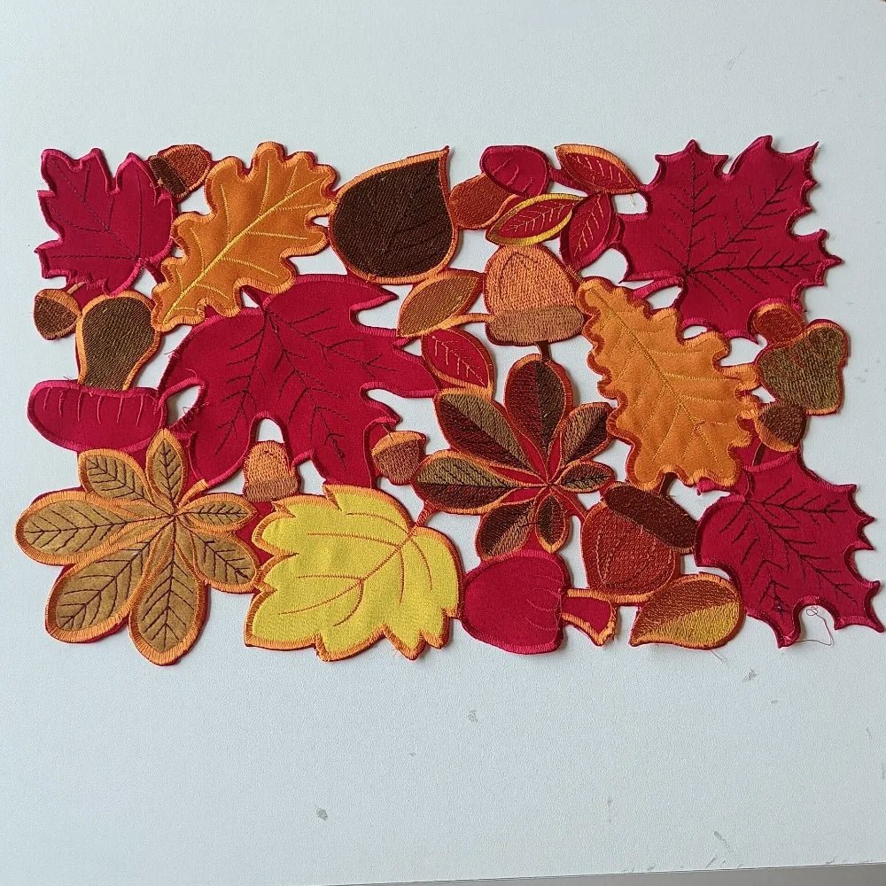 Chemin de Table Automne Marron Feuilles d’Érable
