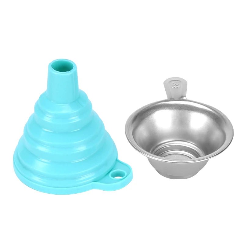 Entonnoir Pliable en Silicone et Acier
