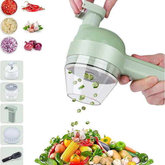 Hachoir Électrique 5-en-1 Portable & Rechargeable