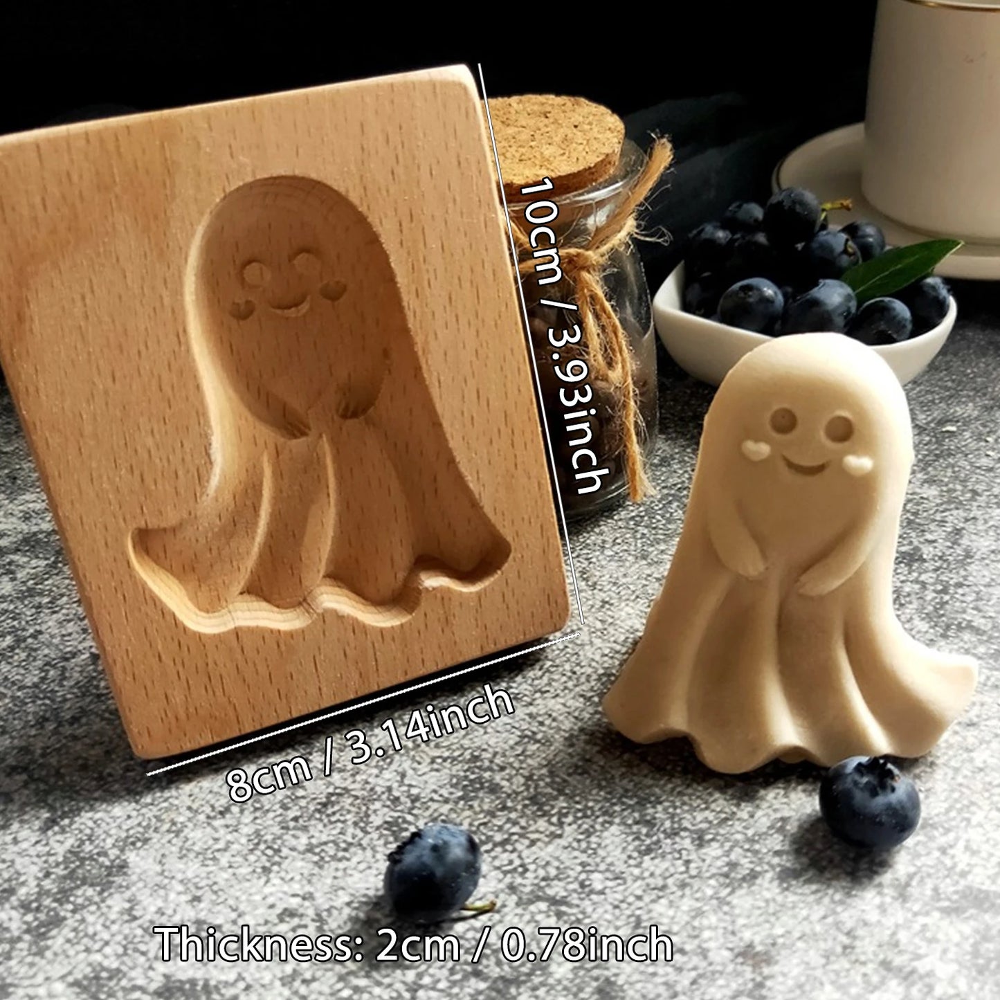 Moule à biscuits en bois Halloween