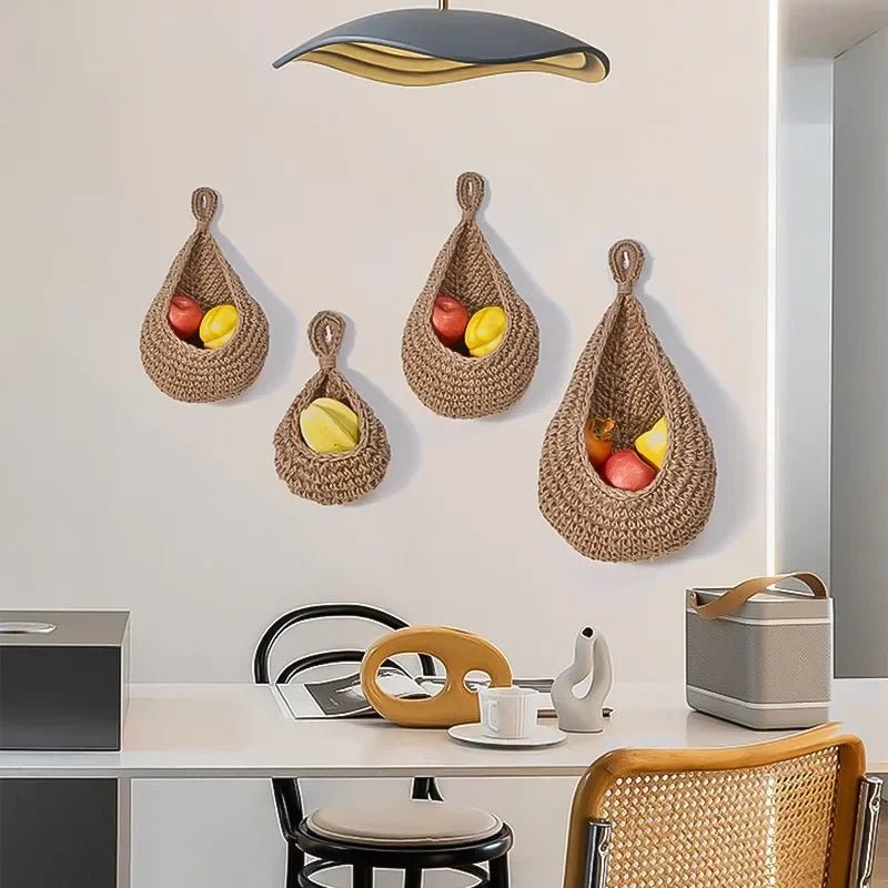 Panier Mural Suspendu en Chanvre