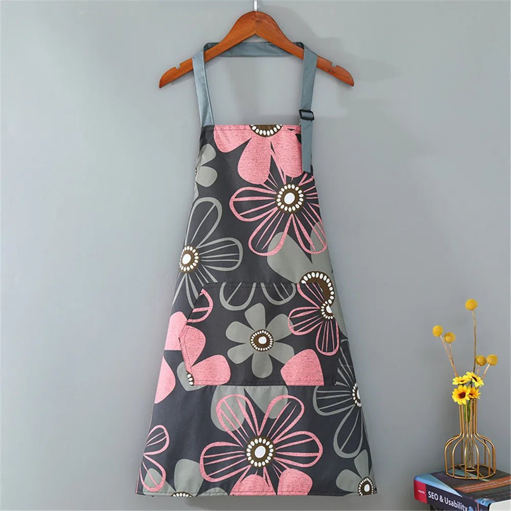 Tablier de Cuisine Imperméable à Fleurs