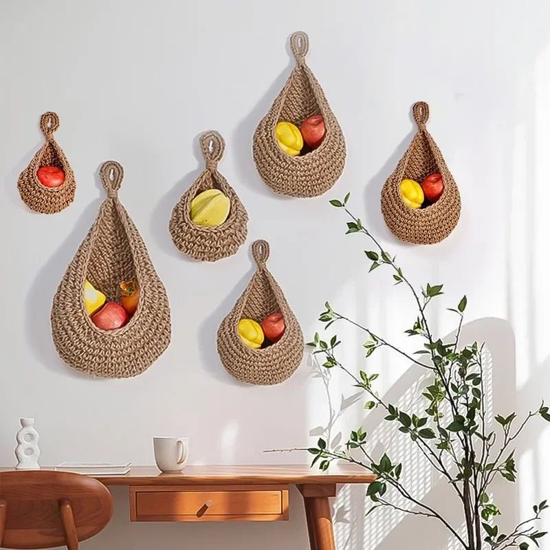 Panier Mural Suspendu en Chanvre