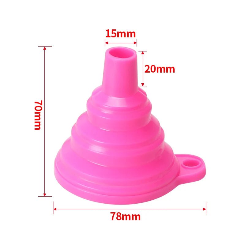 Entonnoir Pliable en Silicone et Acier