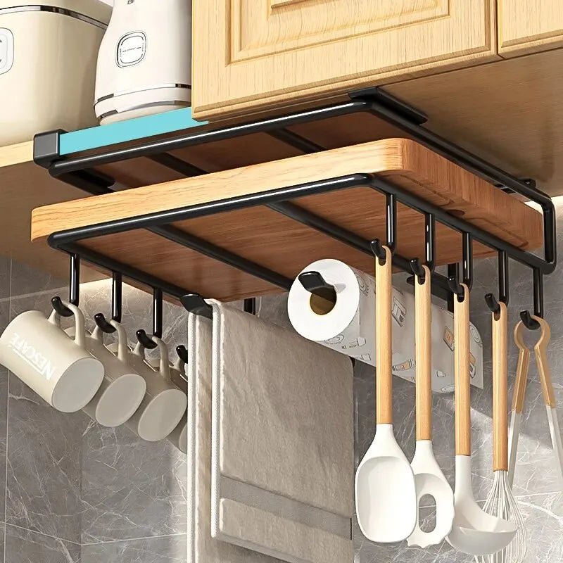 Organisateur Suspendu en Acier Inoxydable – Rangement Compact Multifonction