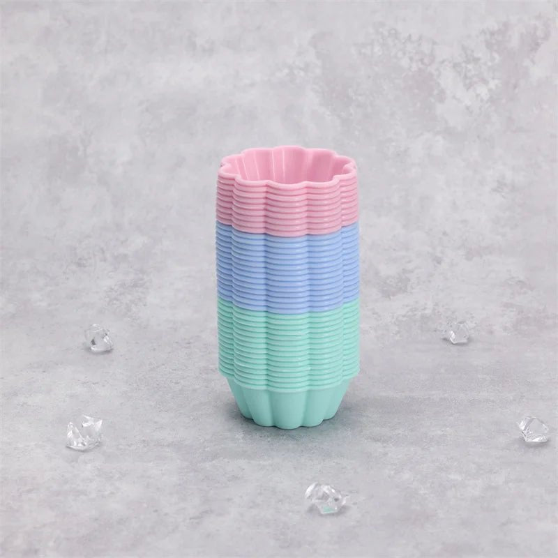 Moules à Muffins Pétale en Silicone