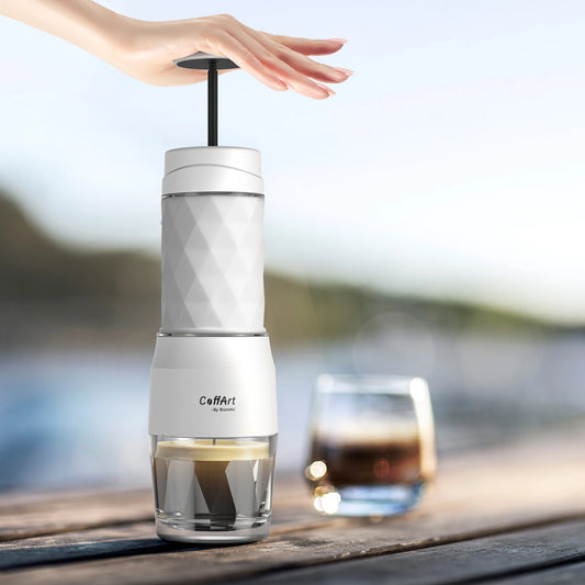 Machine à expresso portable compatible avec capsules et café moulu