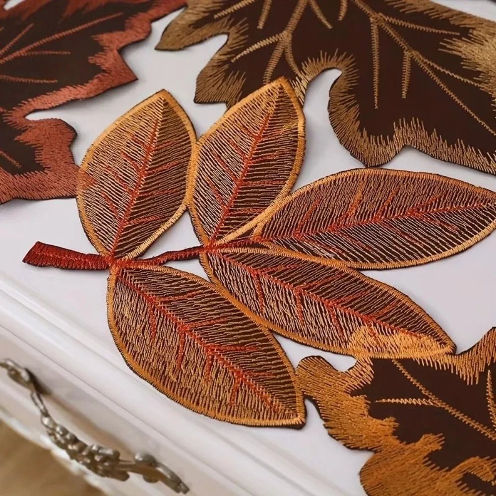 Chemin de Table Automne Marron Feuilles d’Érable