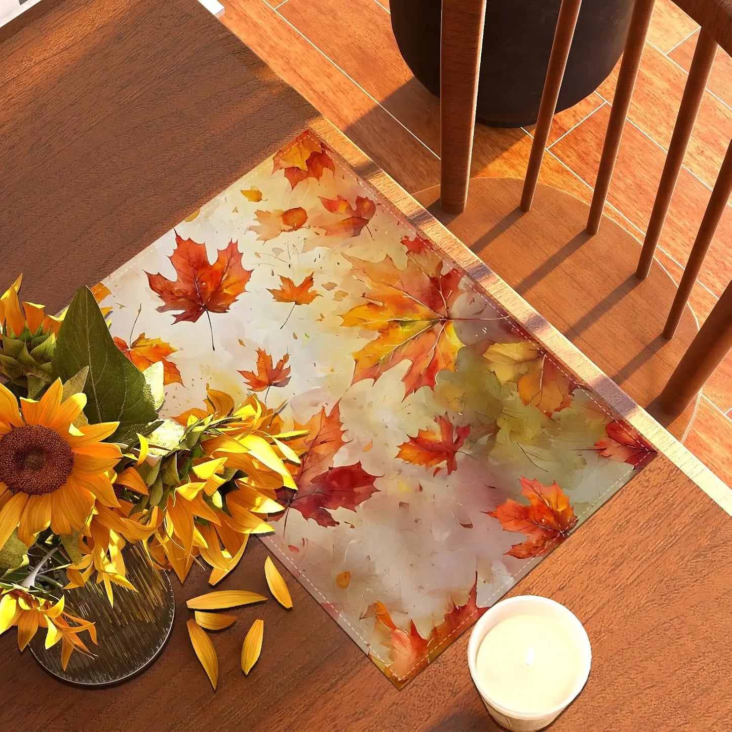Set de 4 Sets de Table Feuilles d’Érable Automne