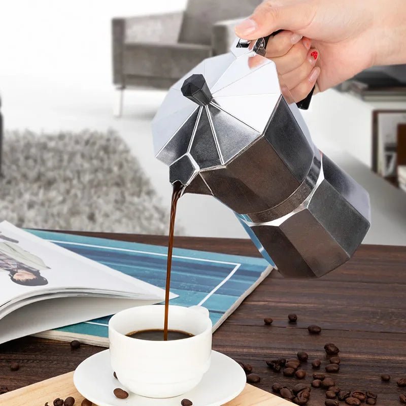 Cafetière Moka Rétro Octogonale