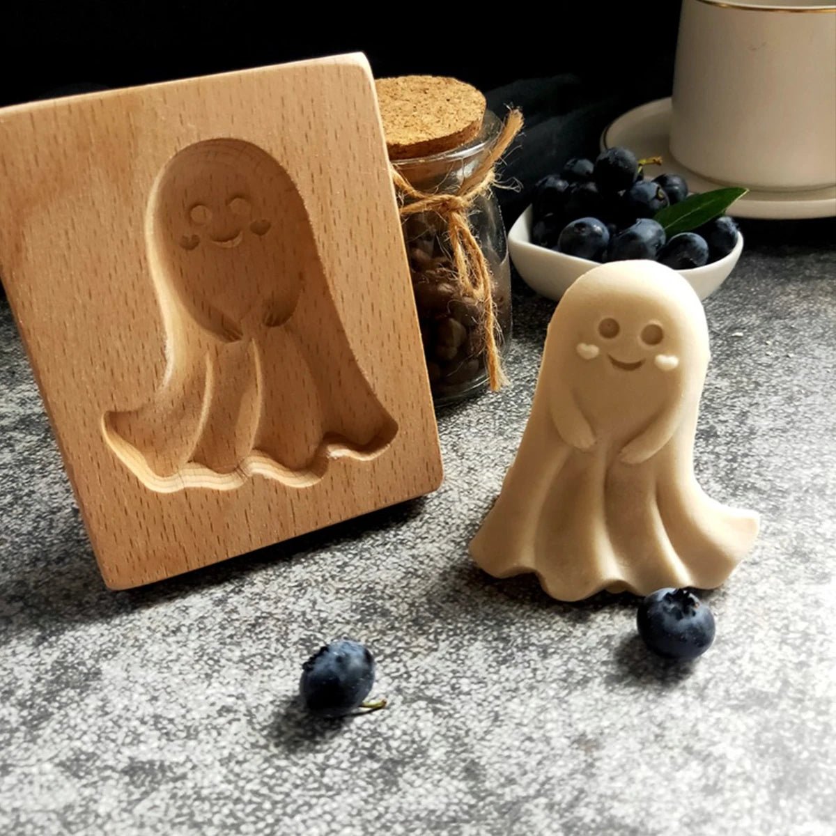 Moule à biscuits en bois Halloween