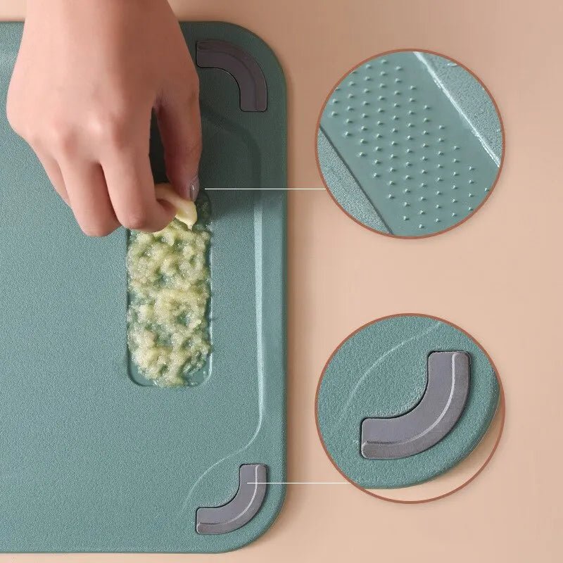 Planche à Découper Double Face Inox et Plastique