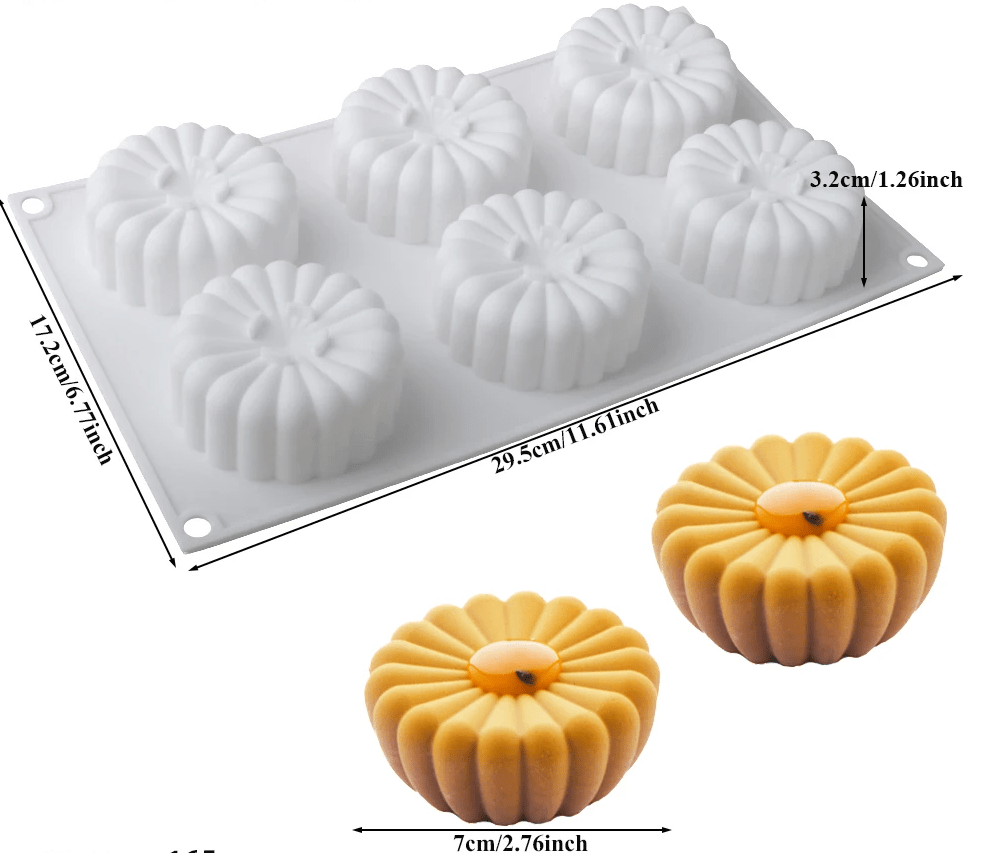 Moule en silicone nuage citrouille et marguerite