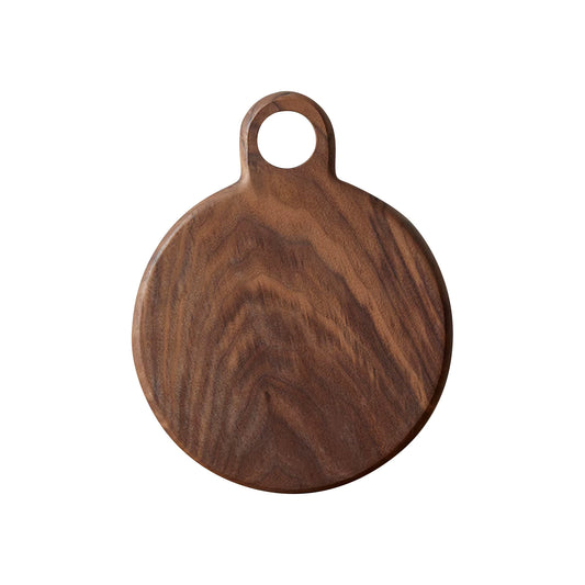 Mini Planche à Découper Ronde Noyer-Plateau Apéritif