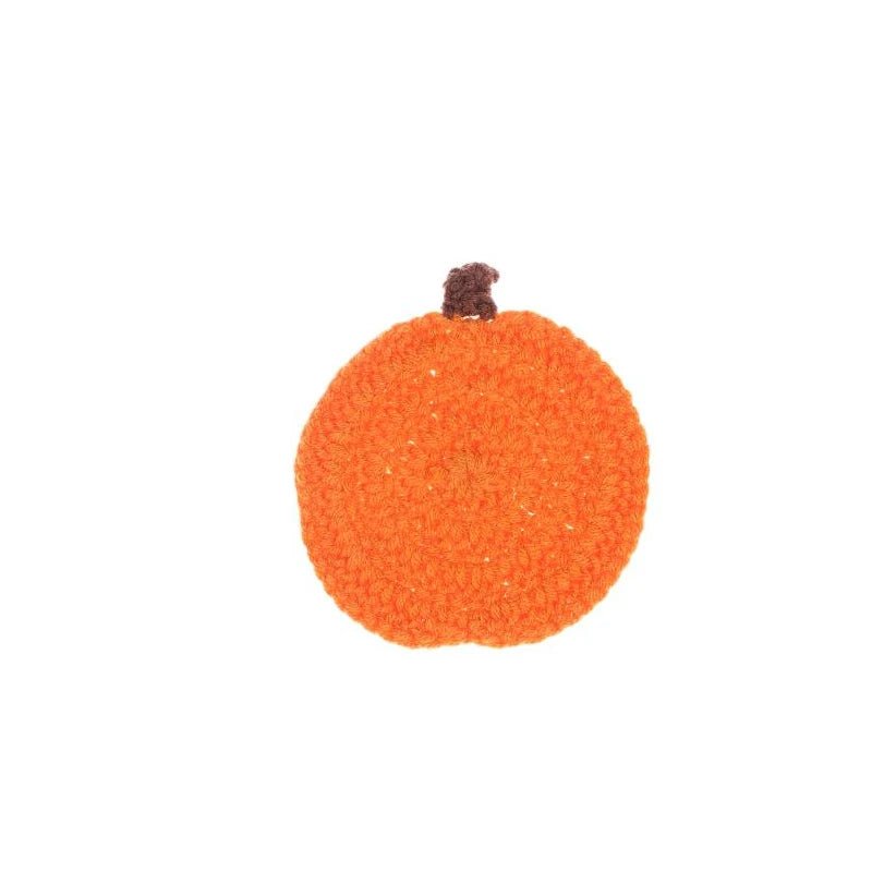 Sous-verres motifs citrouille finement crochetés