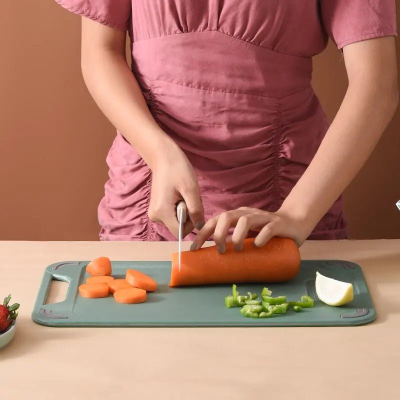 Planche à Découper Double Face Inox et Plastique