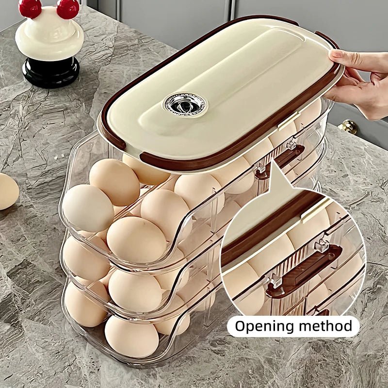 Boîte Range-Œufs  à Roulement Automatique