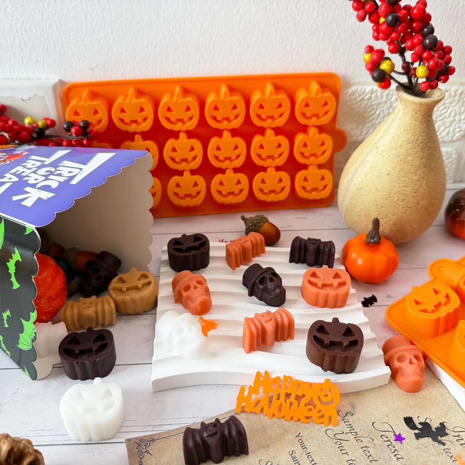 Moule de PĂątisserie en silicone Halloween