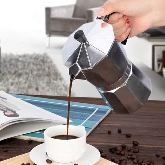 Cafetière Moka Rétro Octogonale