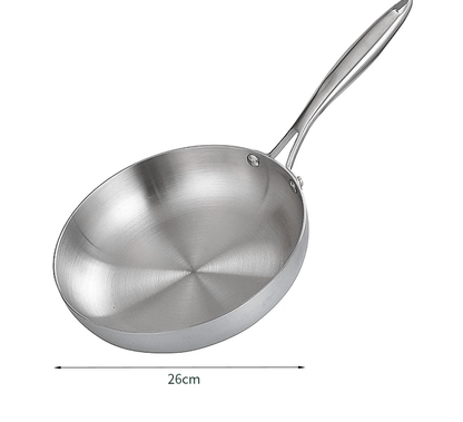 Poêle Chef Inox - Polyvalence et Élégance sur Feu et Induction