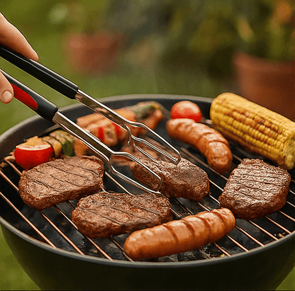 Pinces Barbecue à Long Manche Inox et Poignée Antidérapante - Boutique Cuisine AZ