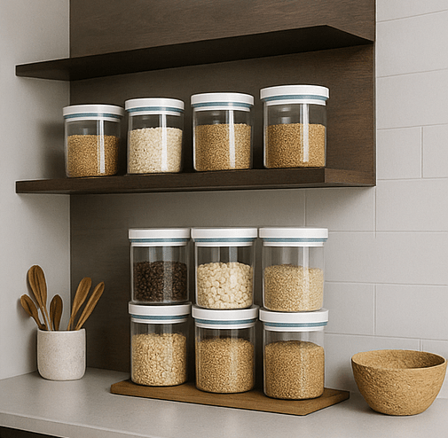 Rangement- Bocaux Hermétiques Empilables