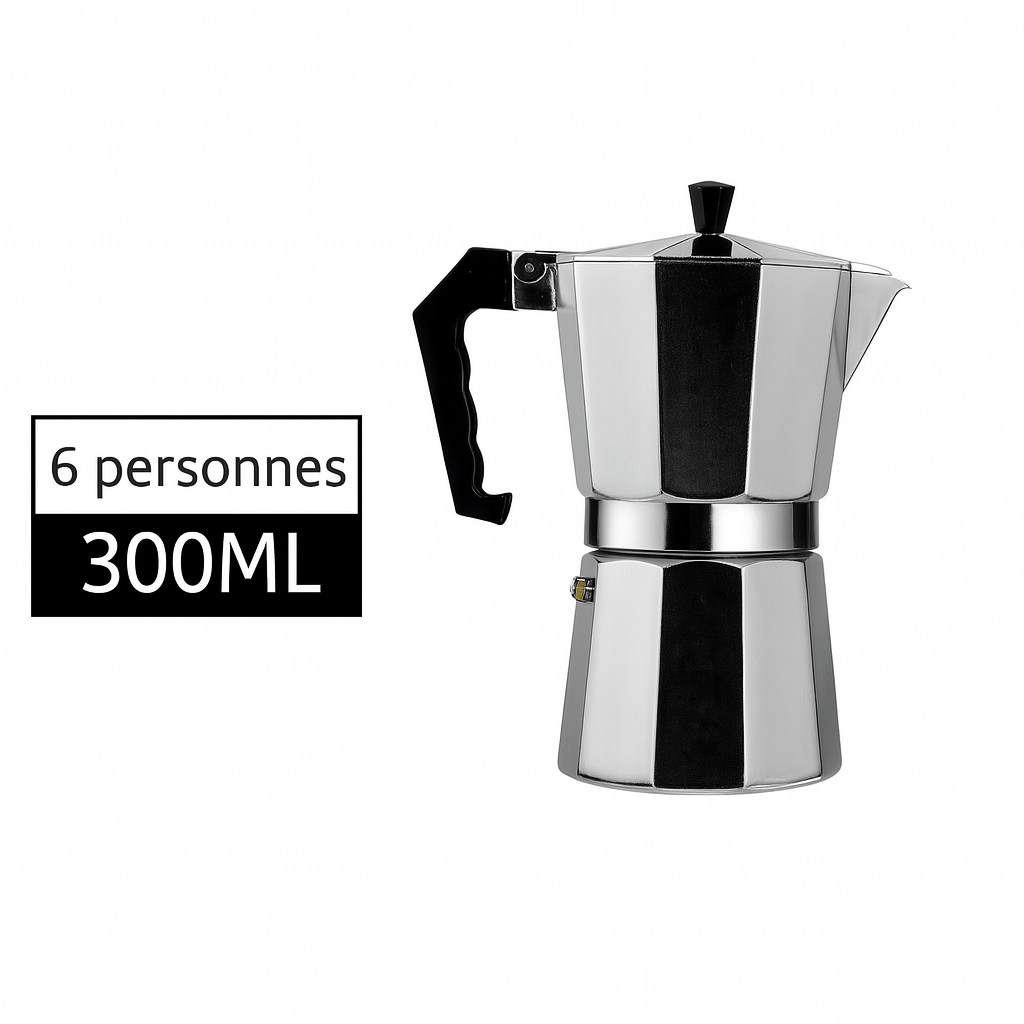 Cafetière Moka Rétro Octogonale