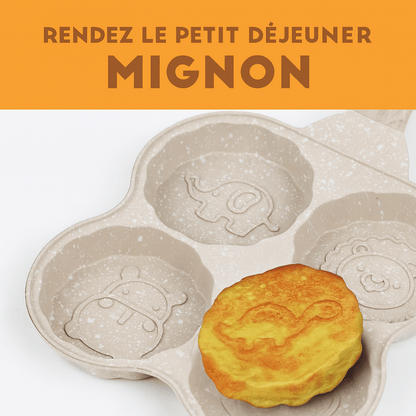 Poêle à Omelettes Ludique 4 Animaux