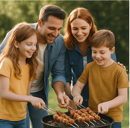 Set de 6 brochettes BBQ en inox & bois - Boutique Cuisine AZSet de 6 brochettes BBQ en inox & bois