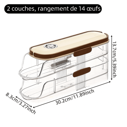 Boîte Range-Œufs  à Roulement Automatique