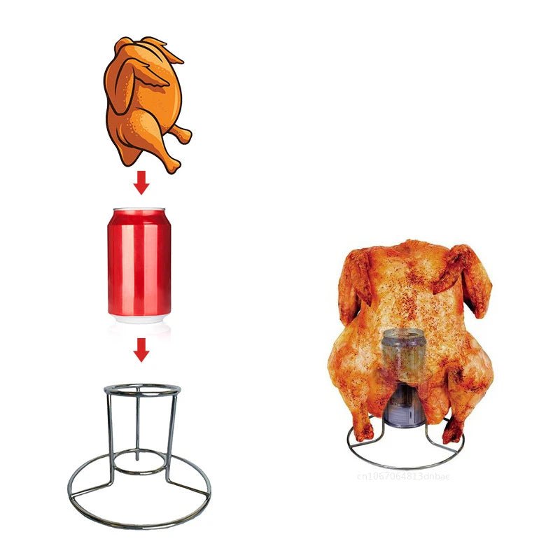Support Poulet à la Canette Inox
