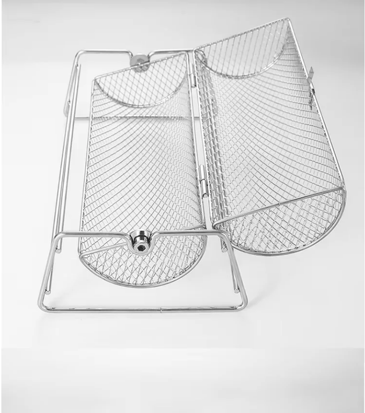 Panier Rotatif BBQ en Acier Inoxydable